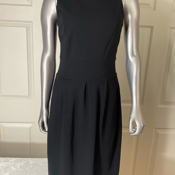 Banana Republic Sleeveless Dress Stretch Black Side Zip Women’s Size 4 NWOT - Picture 3 of 10